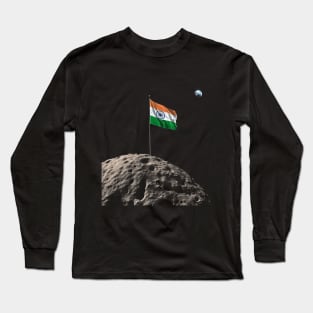 India Moon Landing | Patriotic | India National Pride Long Sleeve T-Shirt